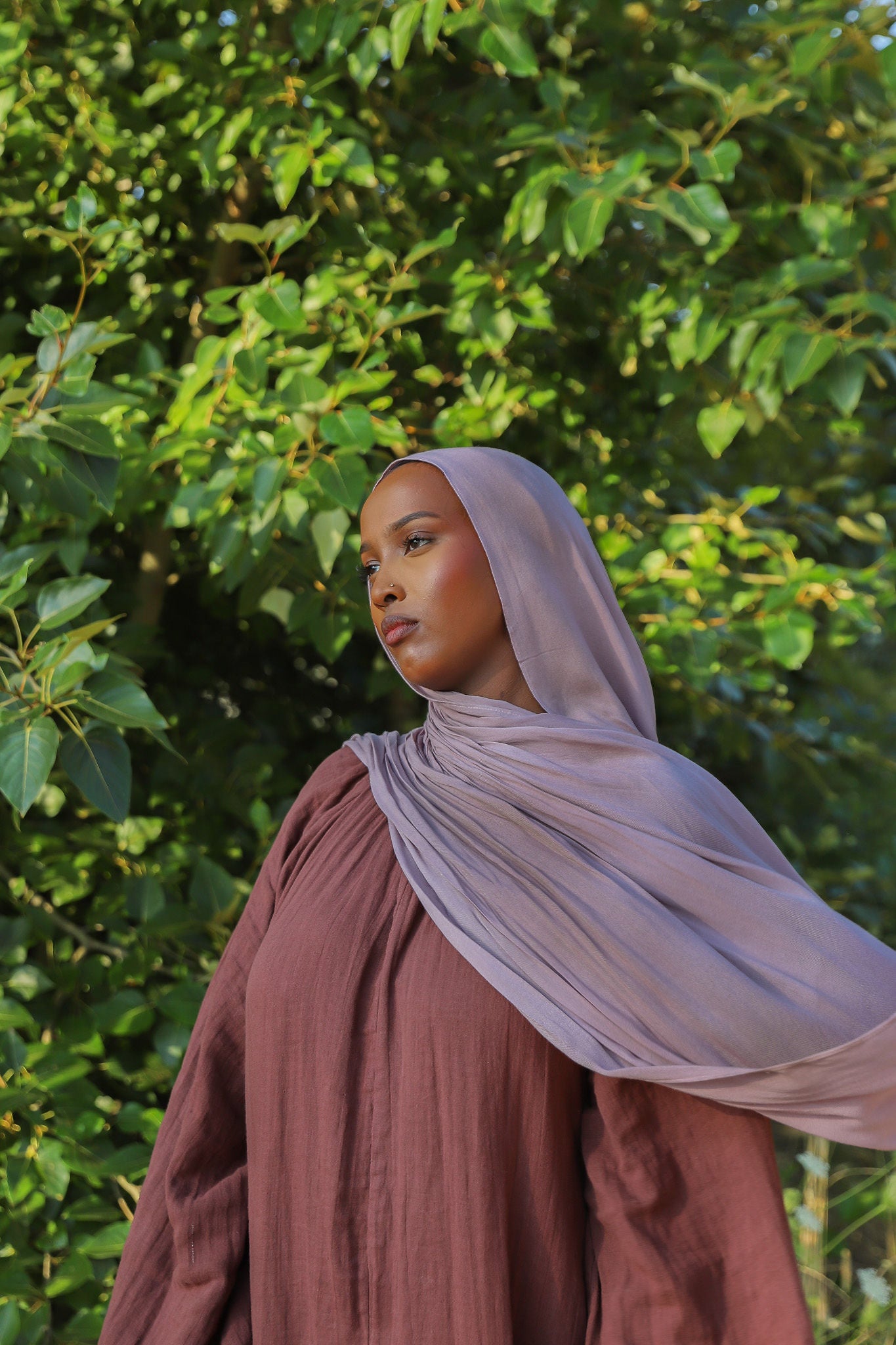 Dusty Lilac - Modal Plain Hijab