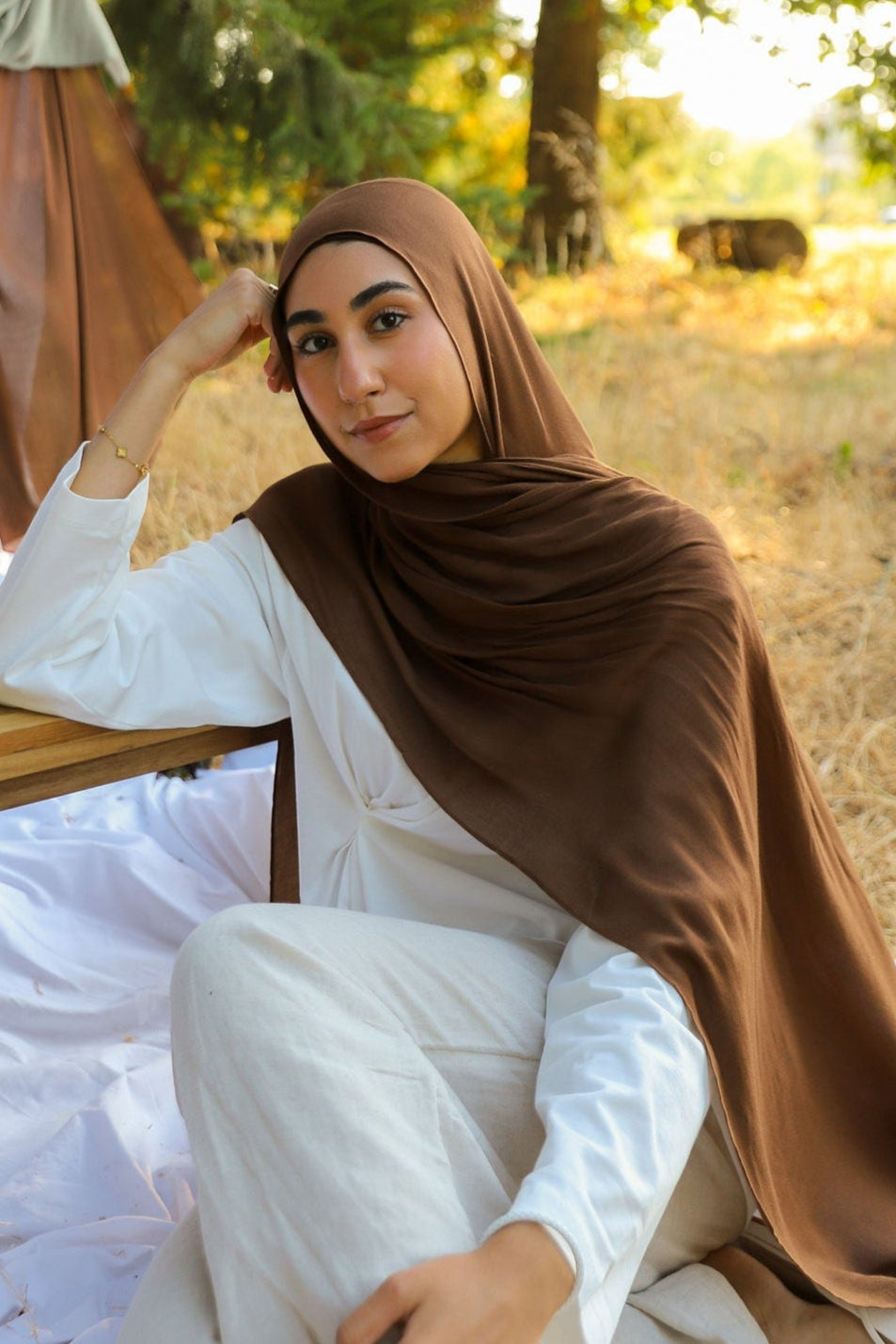 Chocolate Brown - Modal Plain Hijab