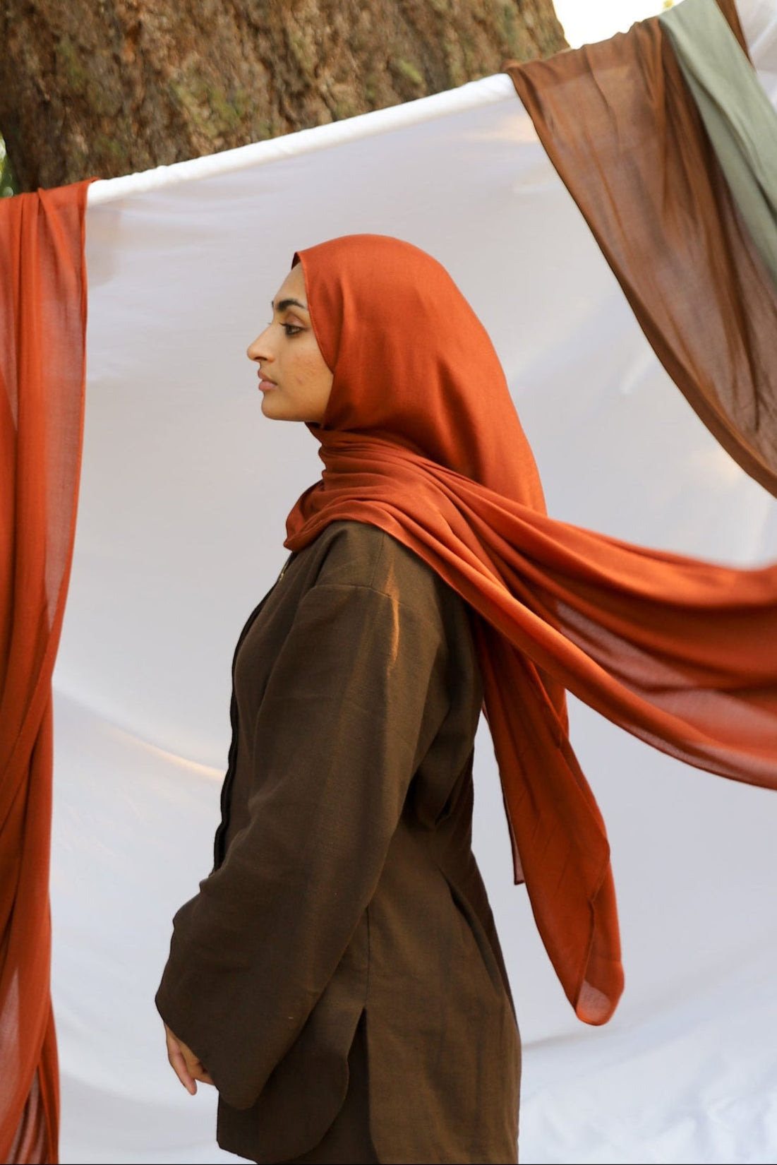 Rust - Modal Plain Hijab