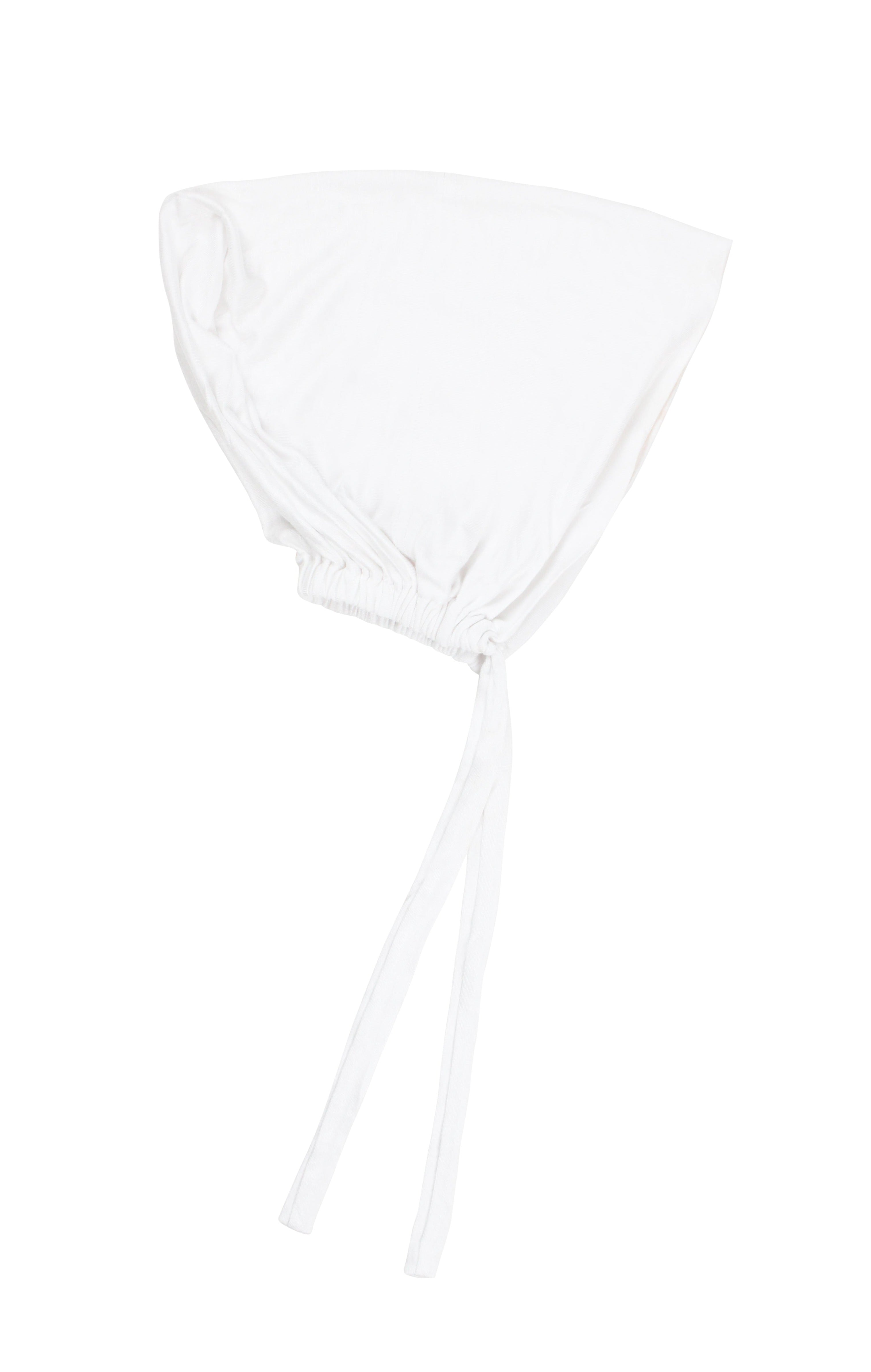 White - Adjustable Tie Underscarf