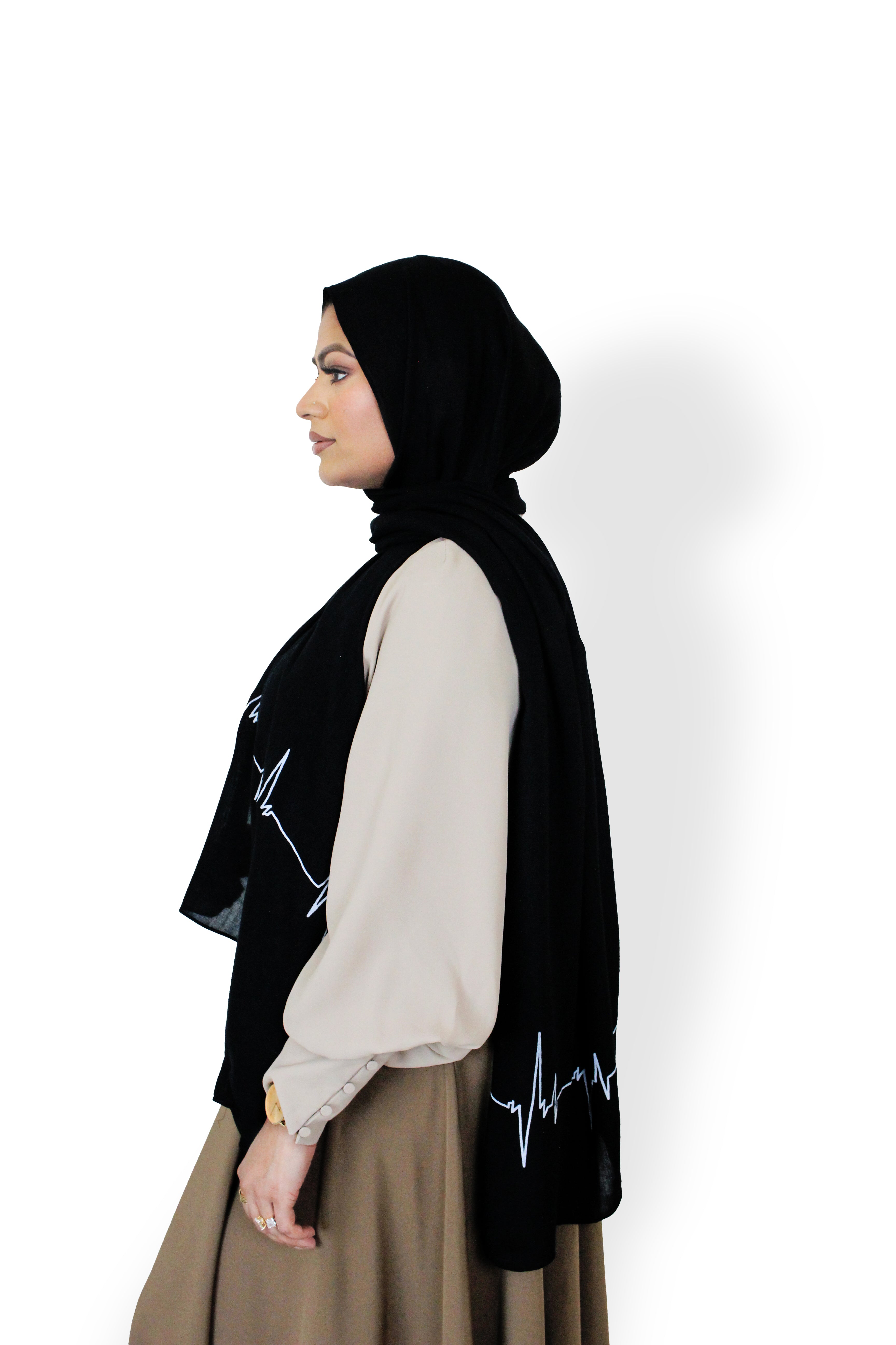 Heartbeat - Ink - Modal Hijab
