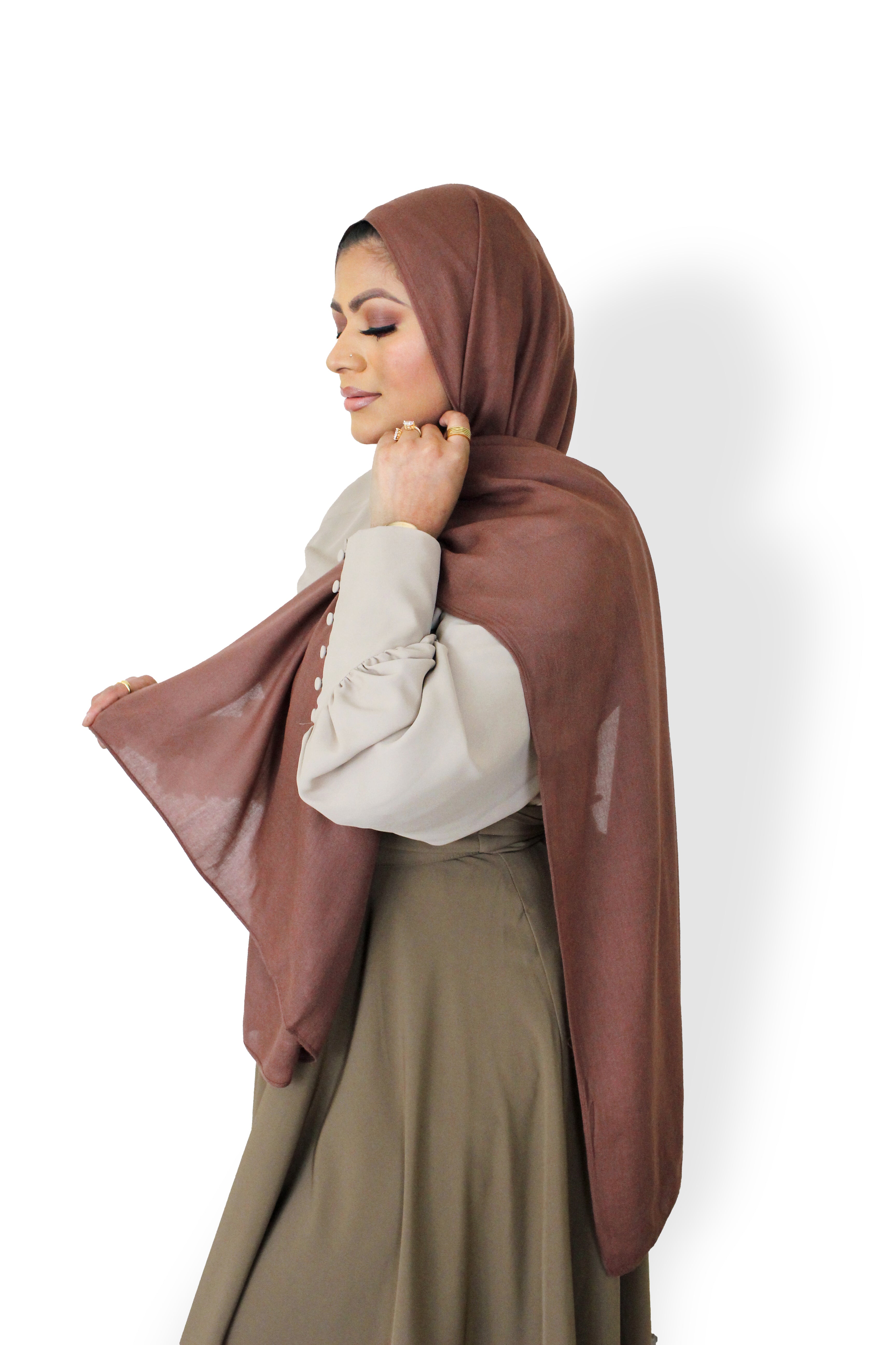 Mocha - Modal Plain Hijab