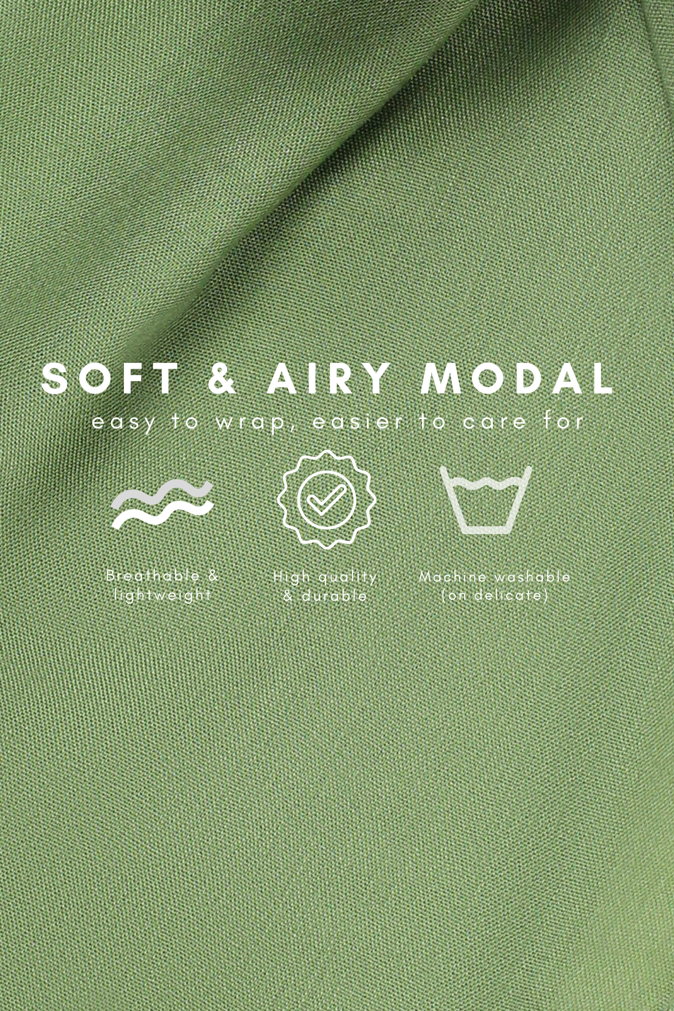 Moss Green - Modal Plain Hijab