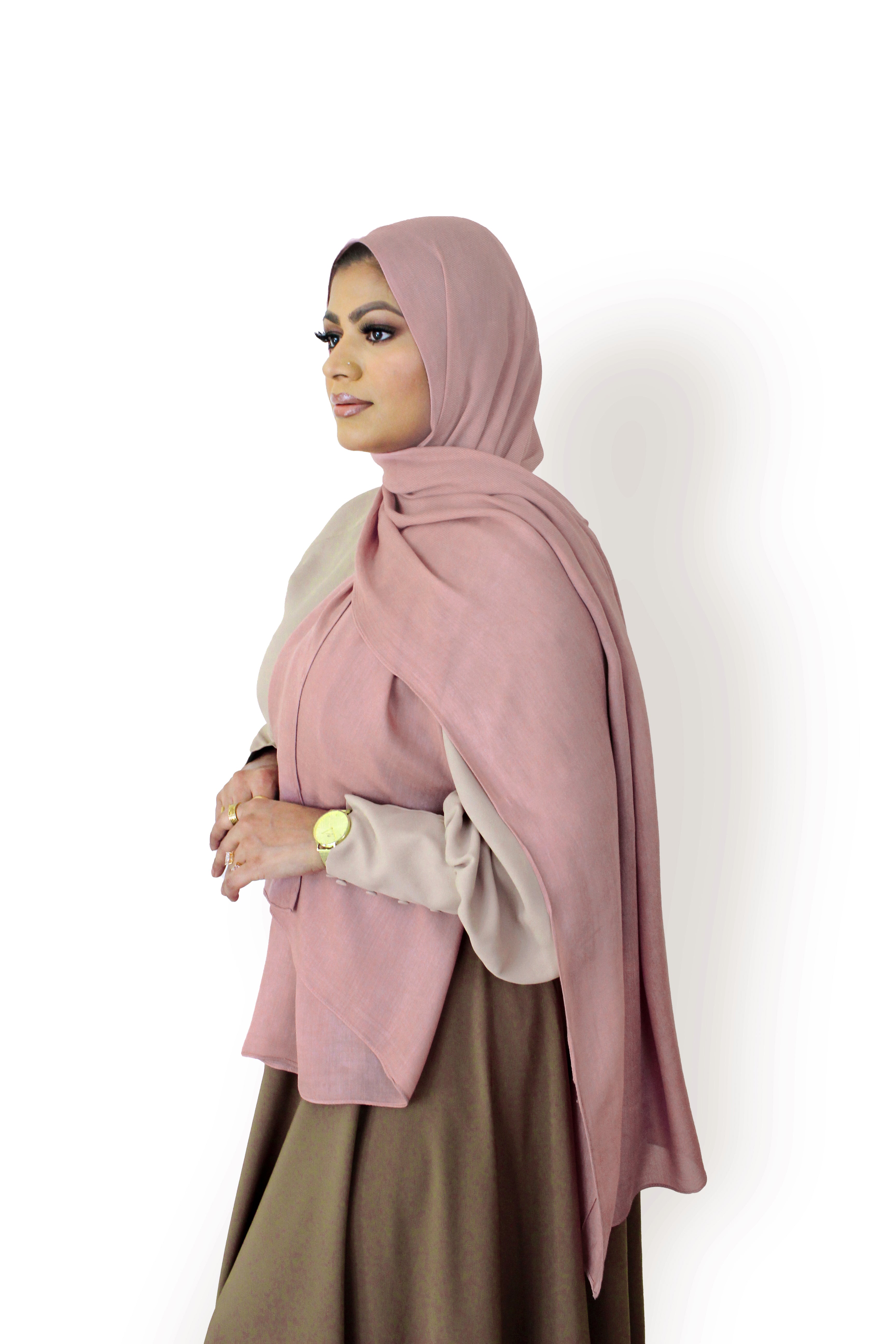 Peony Blush - Modal Plain Hijab
