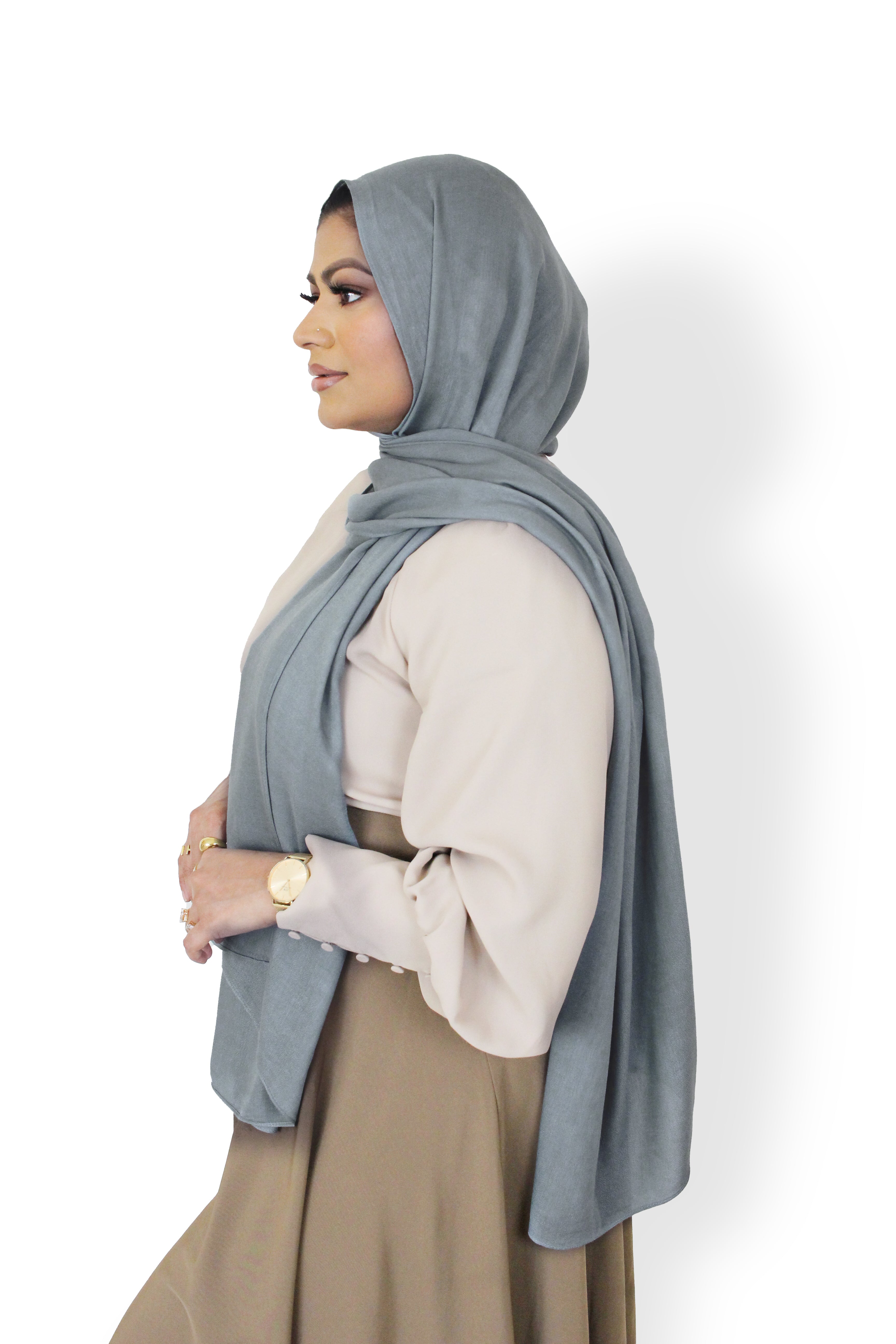 Slate Grey - Modal Plain Hijab