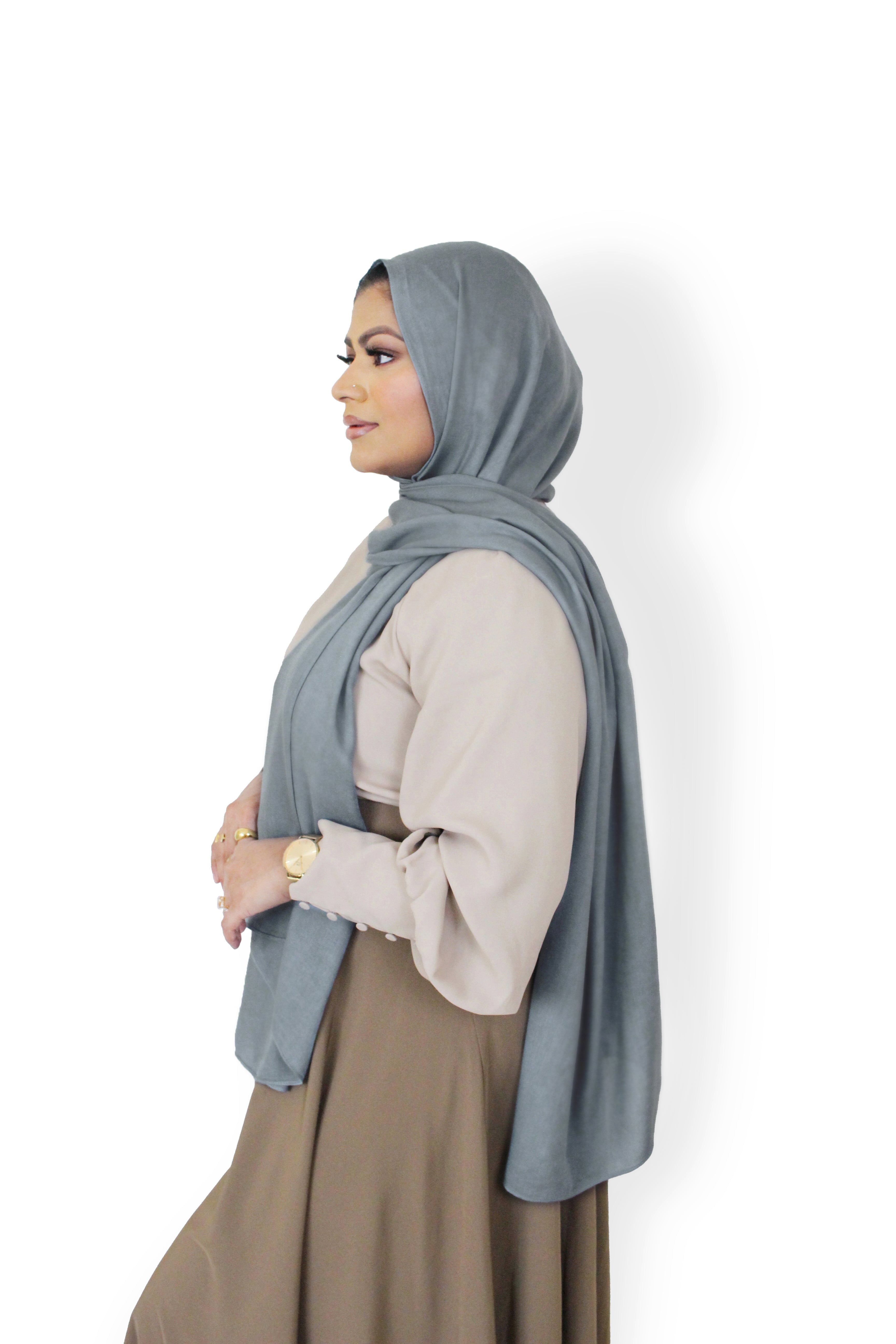 Slate Grey - Modal Plain Hijab