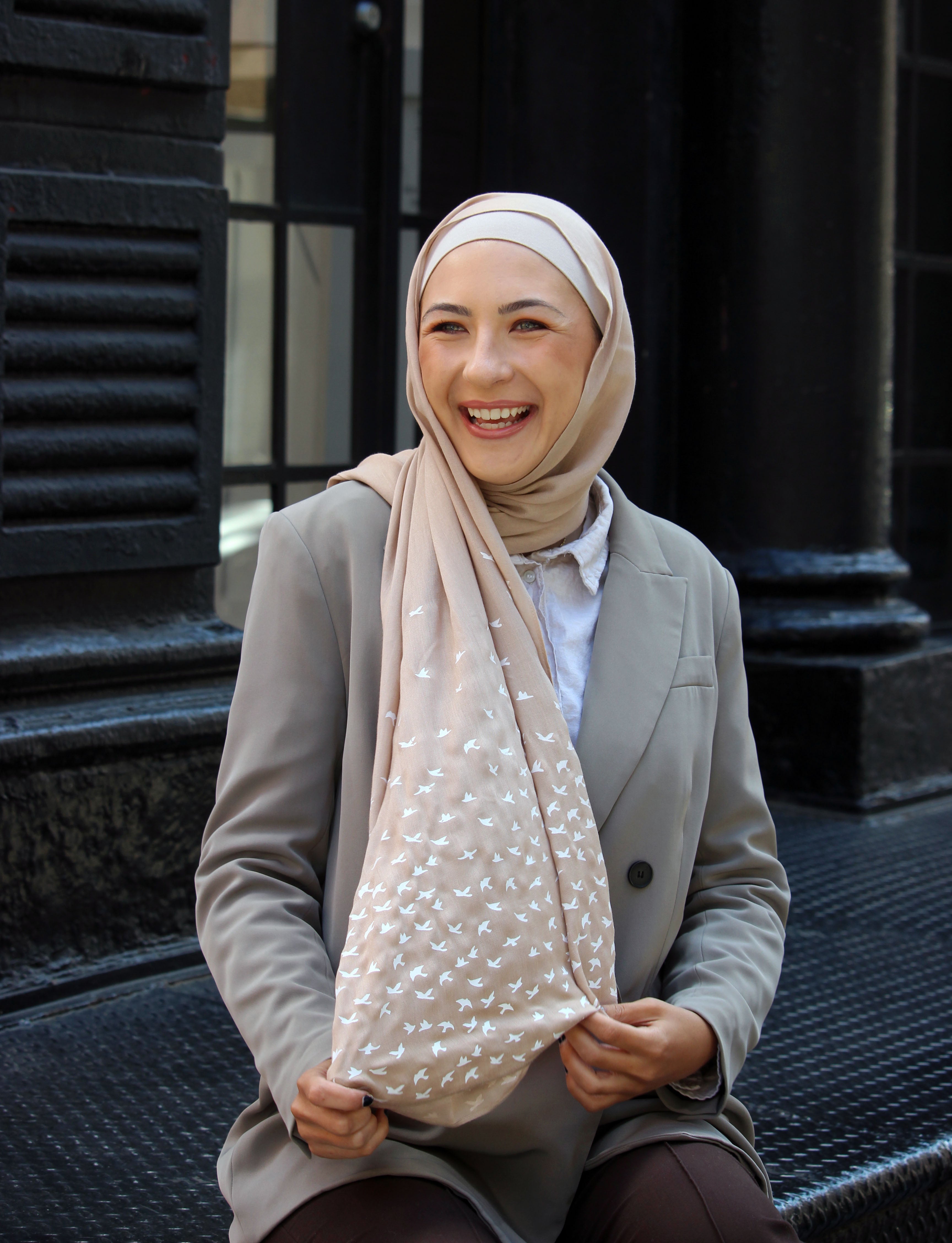Birds- Biscuit - Modal Hijab