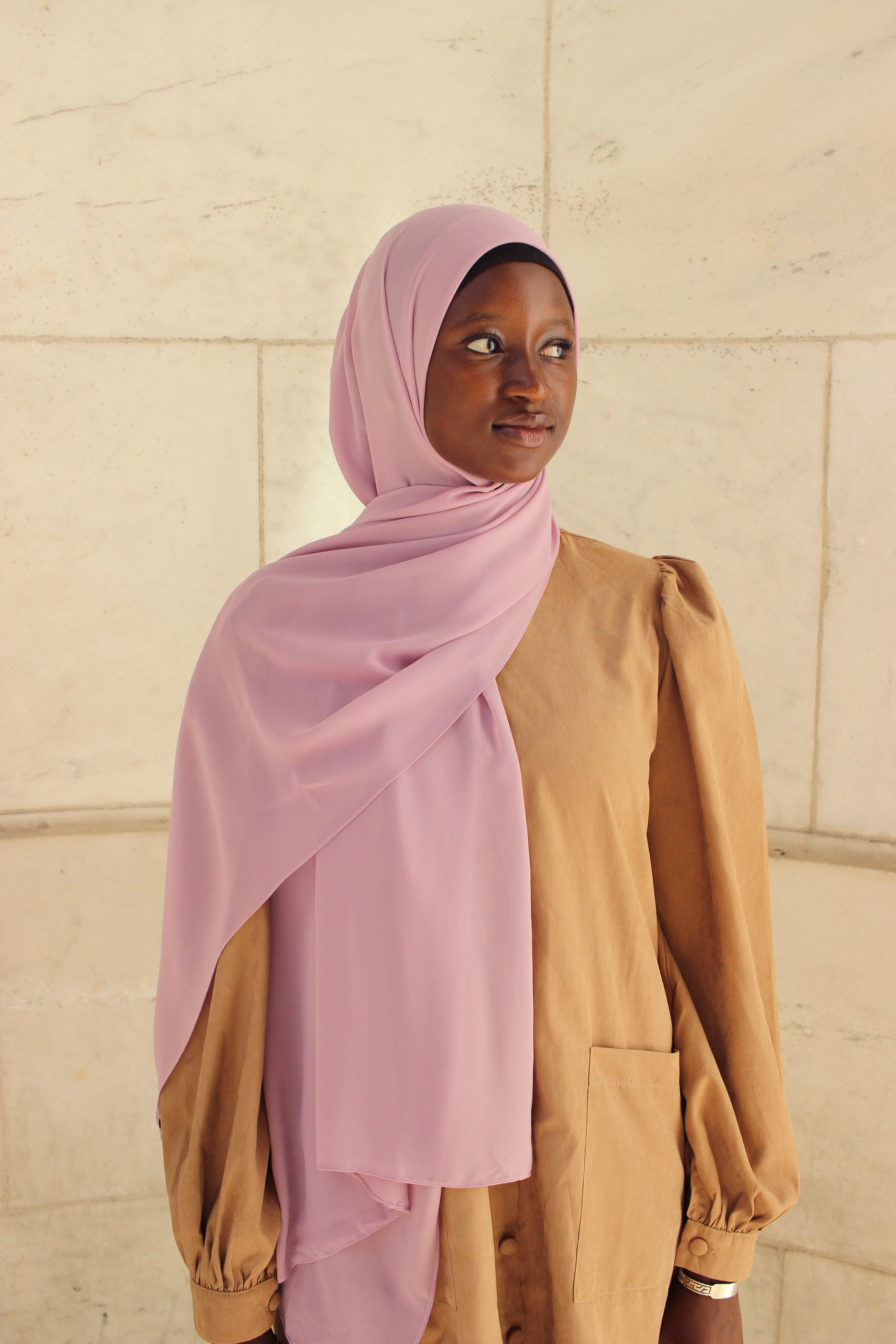 Pale Mauve - Chiffon Plain Hijab