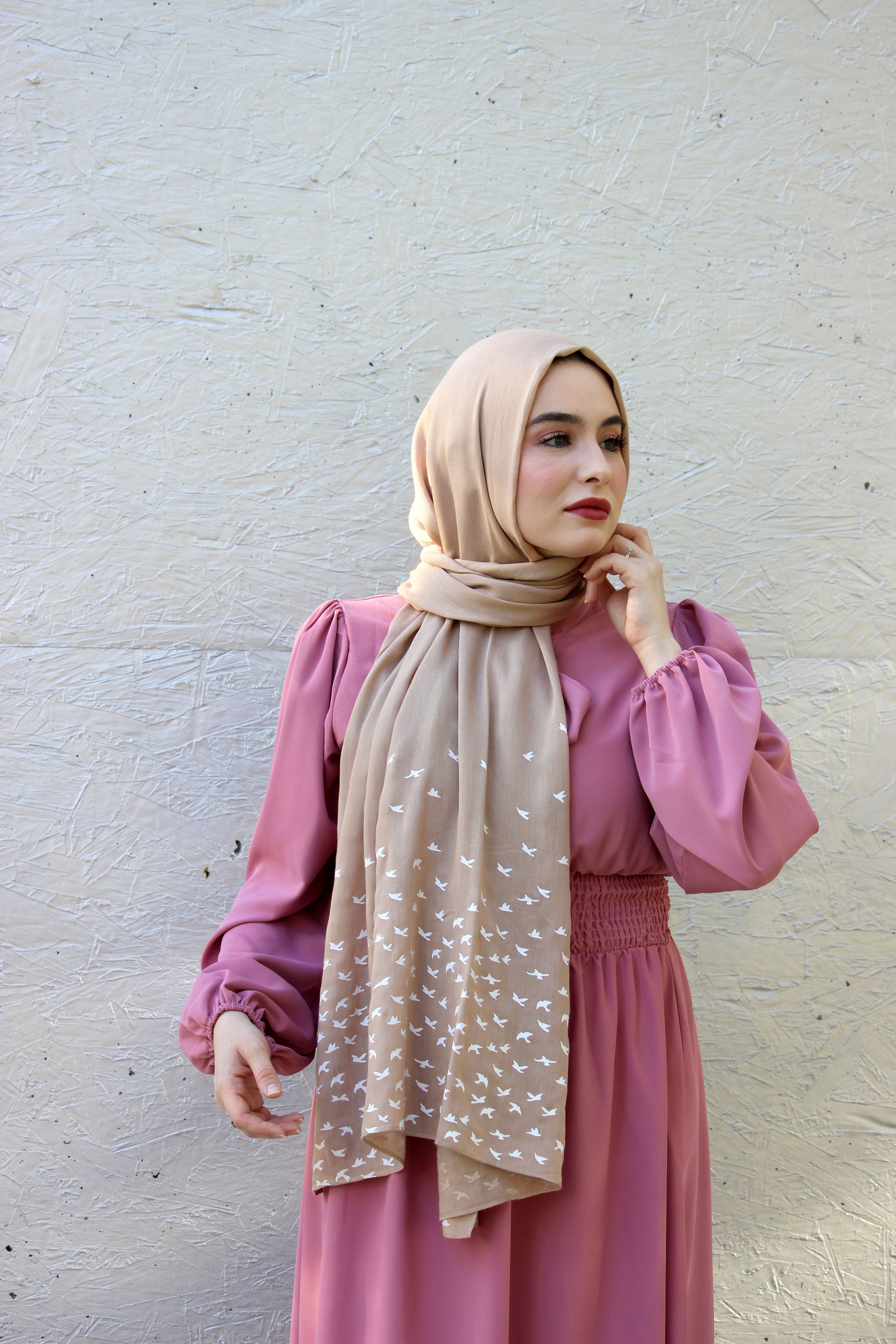 Birds- Biscuit - Modal Hijab