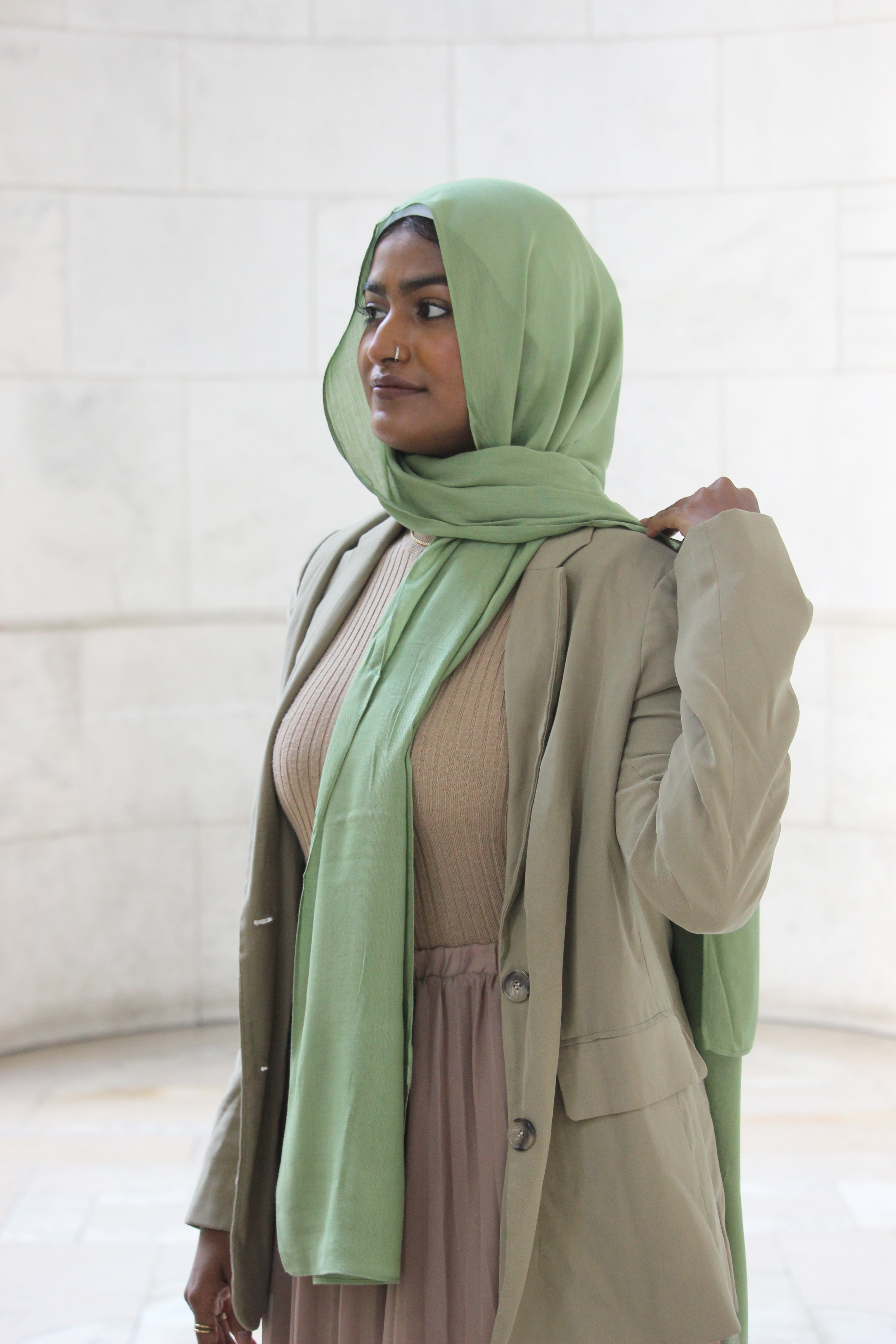 Moss Green - Modal Plain Hijab
