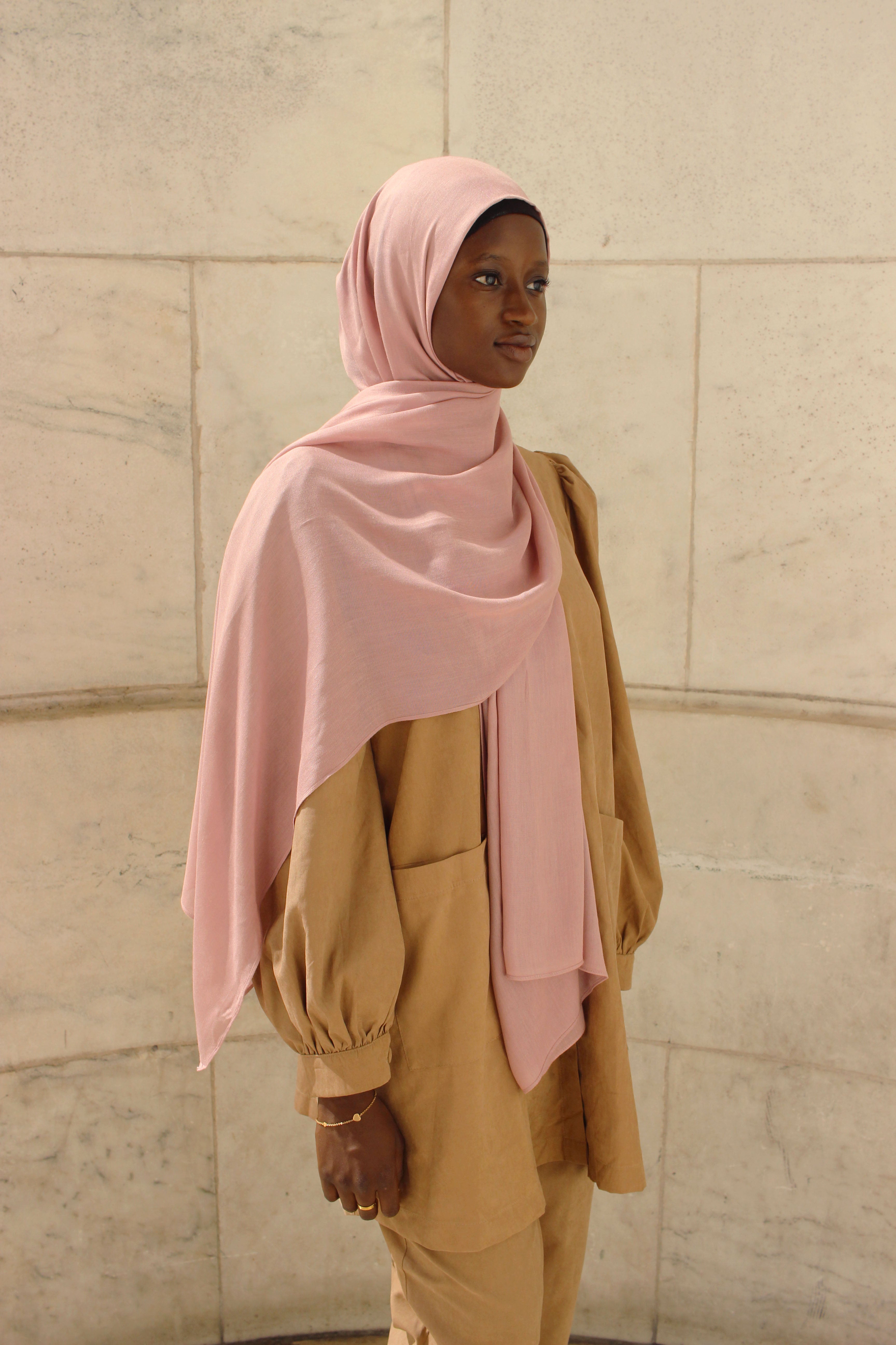 Peony Blush - Modal Plain Hijab
