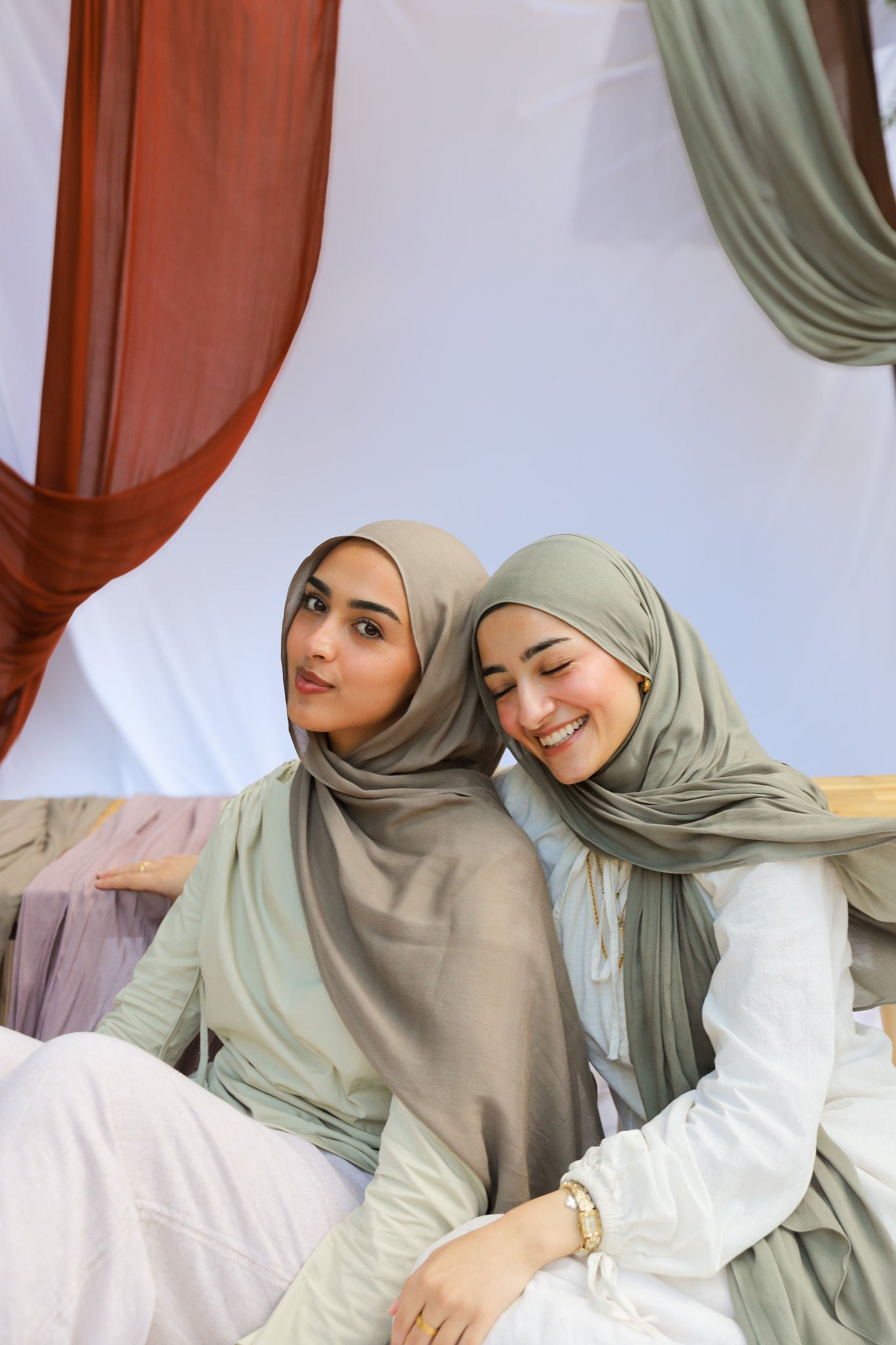 Taupe - Modal Plain Hijab