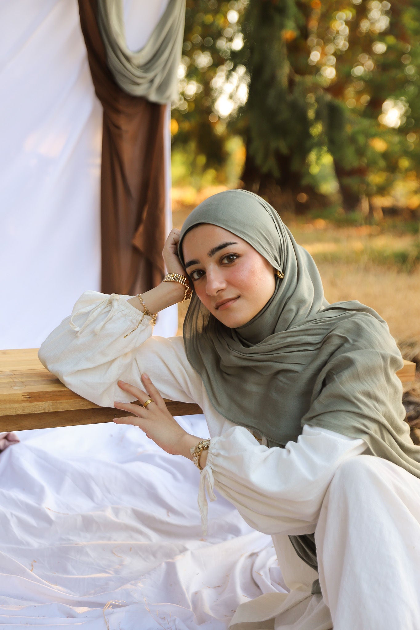 Pale Olive - Modal Plain Hijab