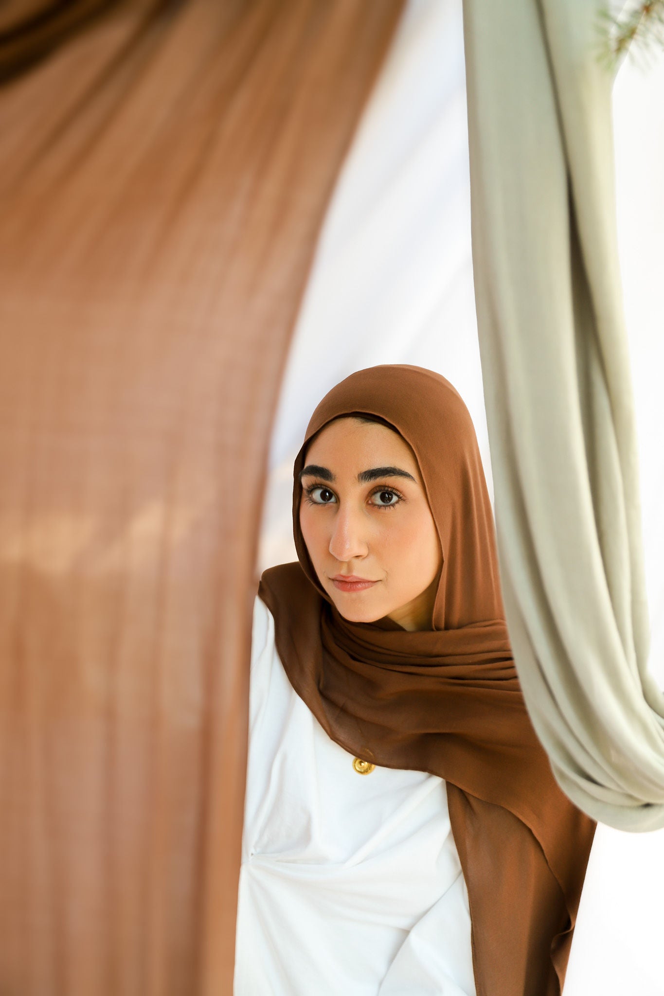 Chocolate Brown - Modal Plain Hijab