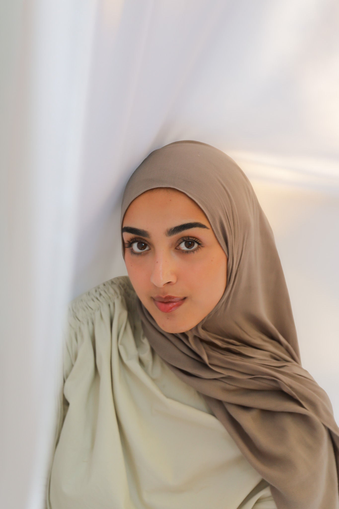 Taupe - Modal Plain Hijab