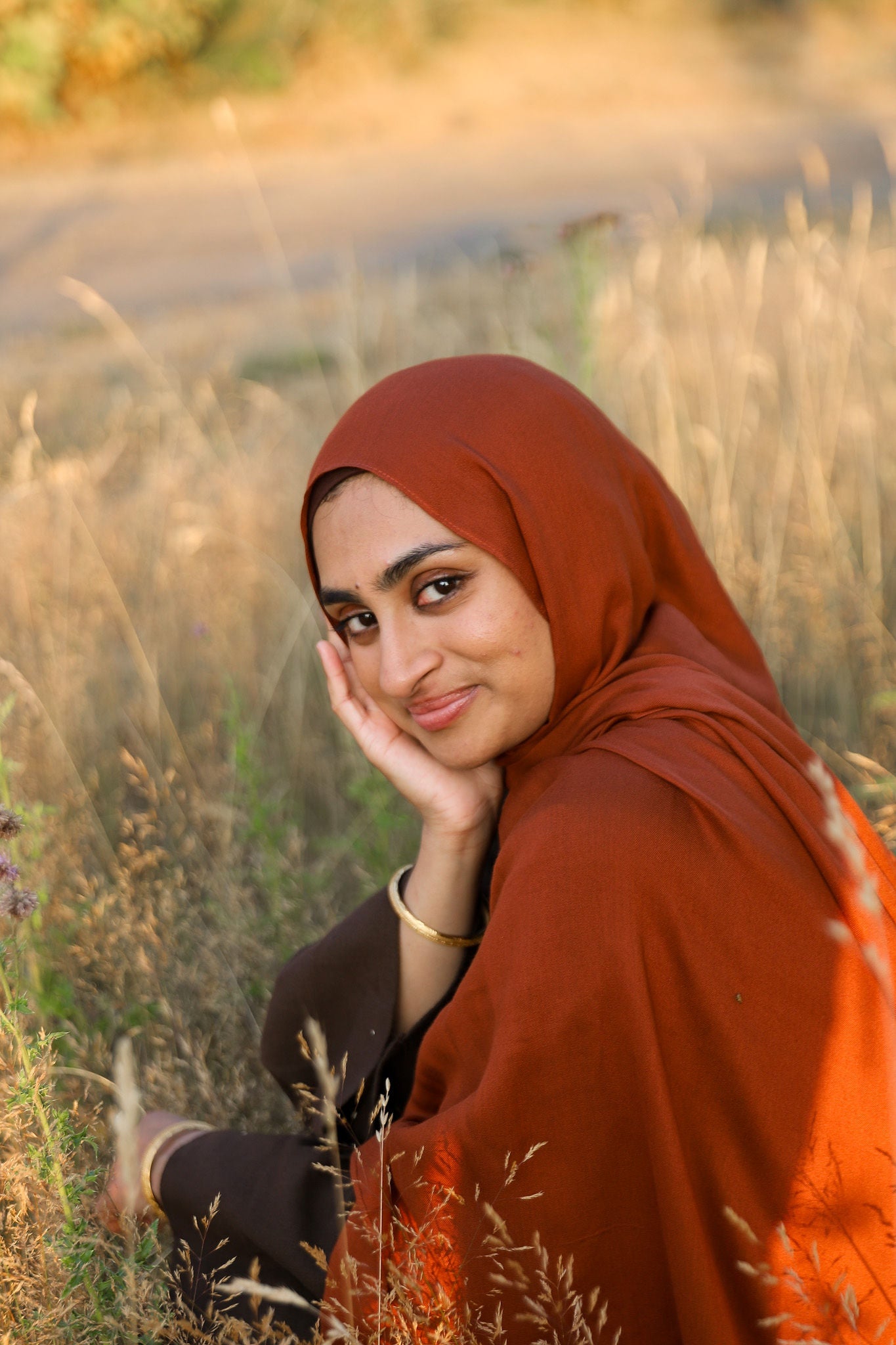 Rust - Modal Plain Hijab