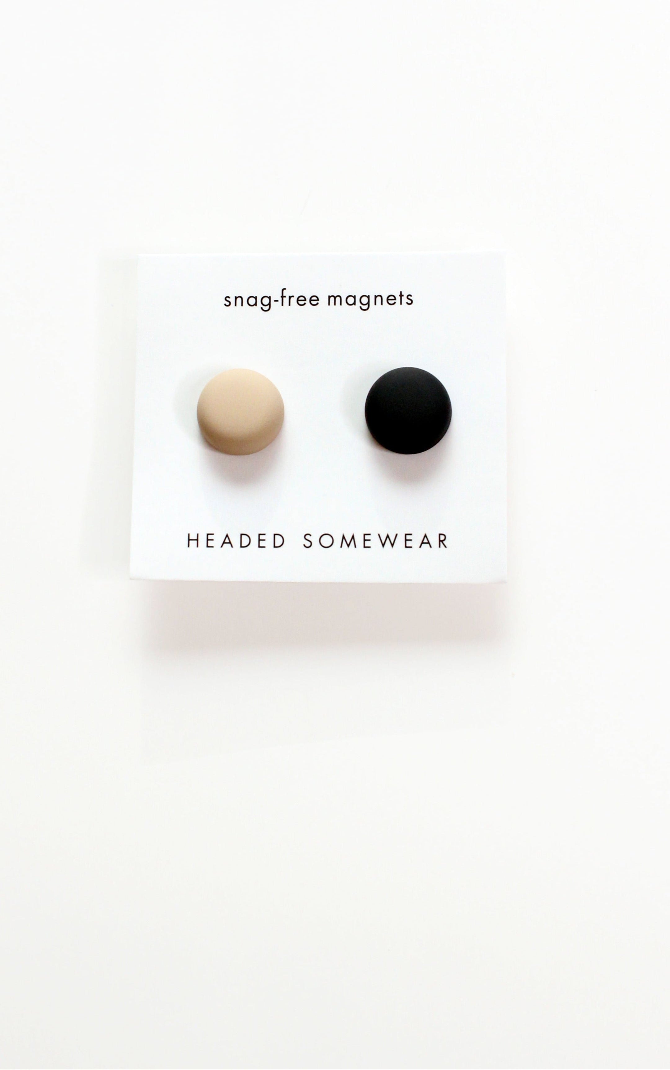 Black & Tan Matte - Hijab Magnets