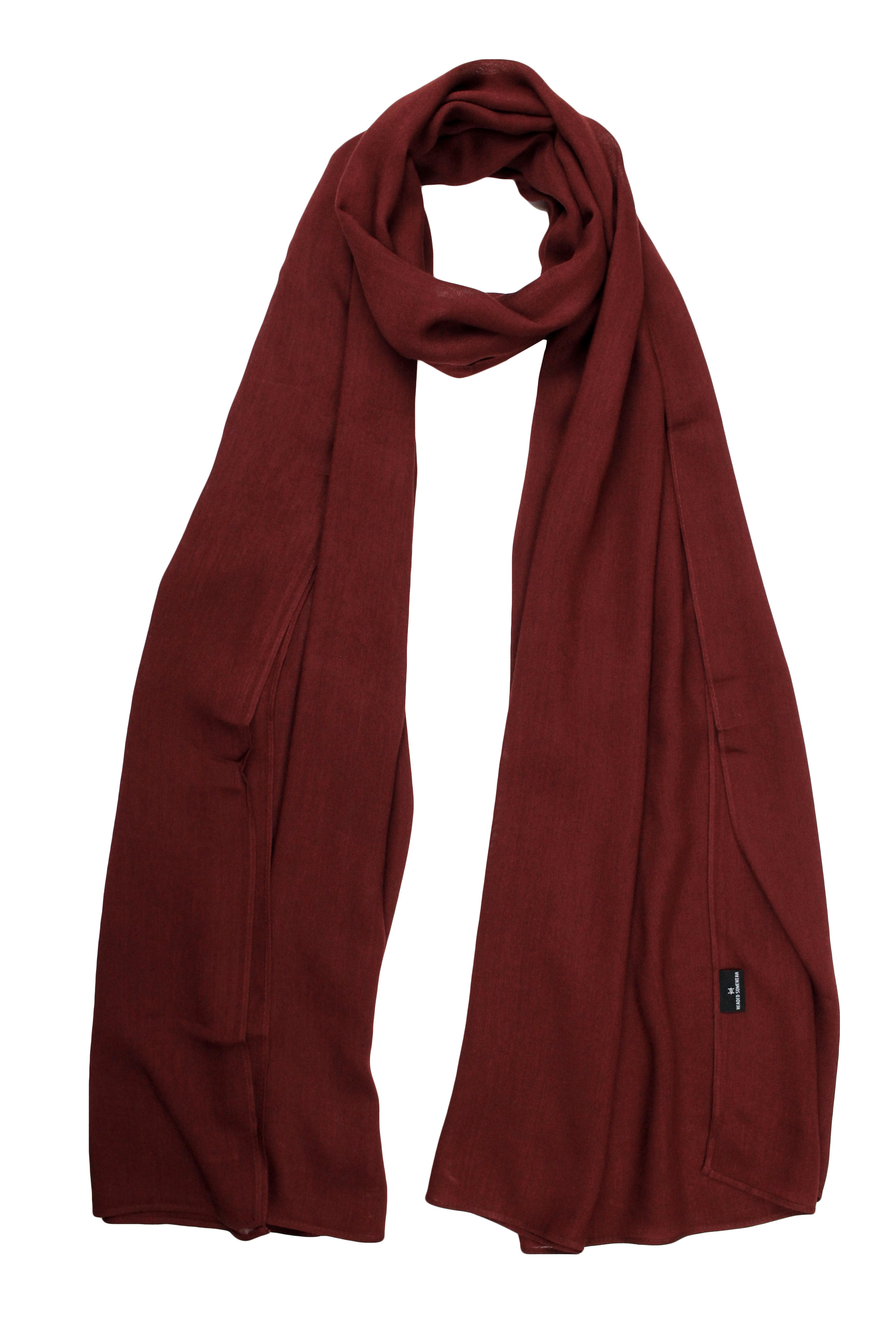Crimson - Modal Plain Hijab