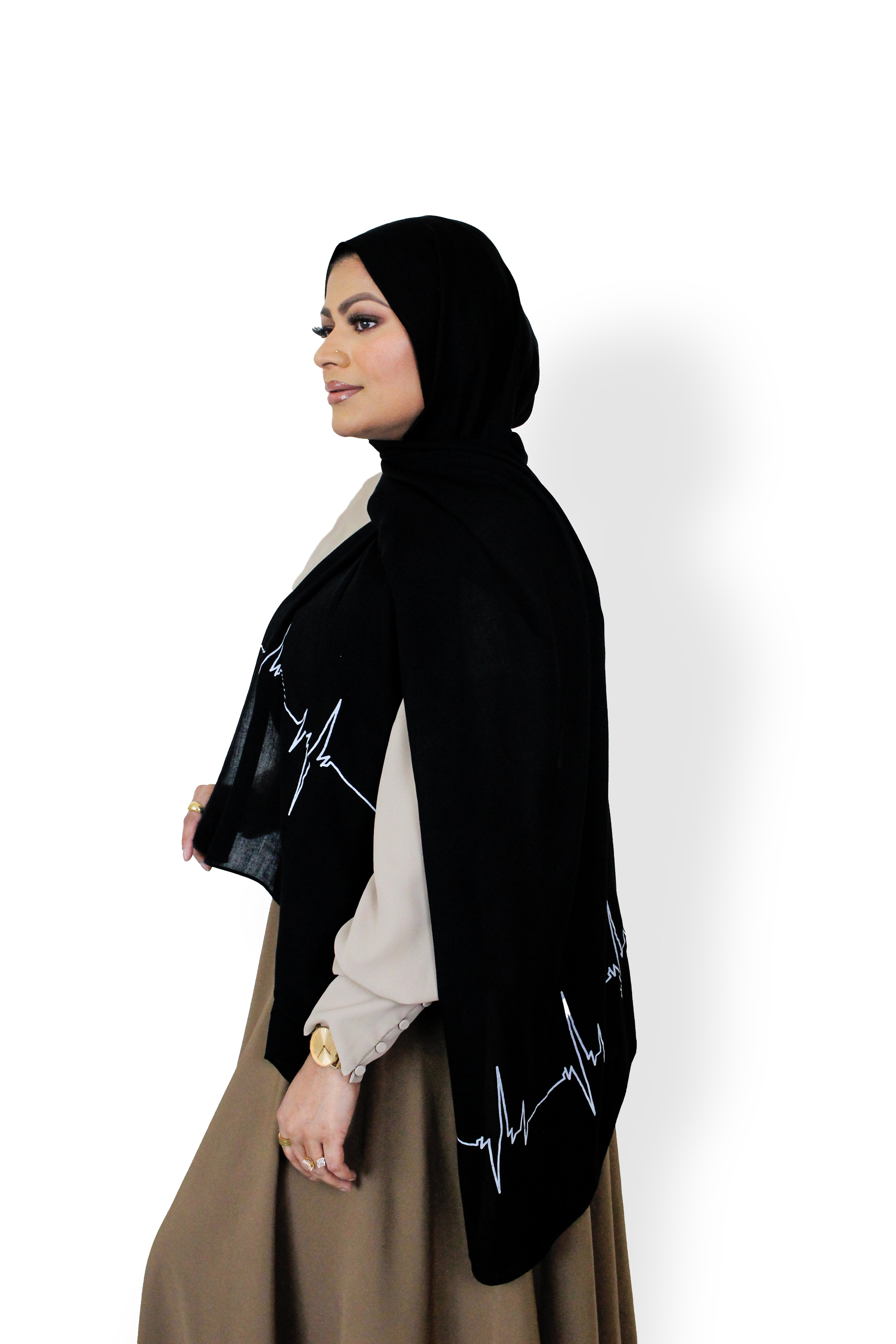 Heartbeat - Ink - Modal Hijab