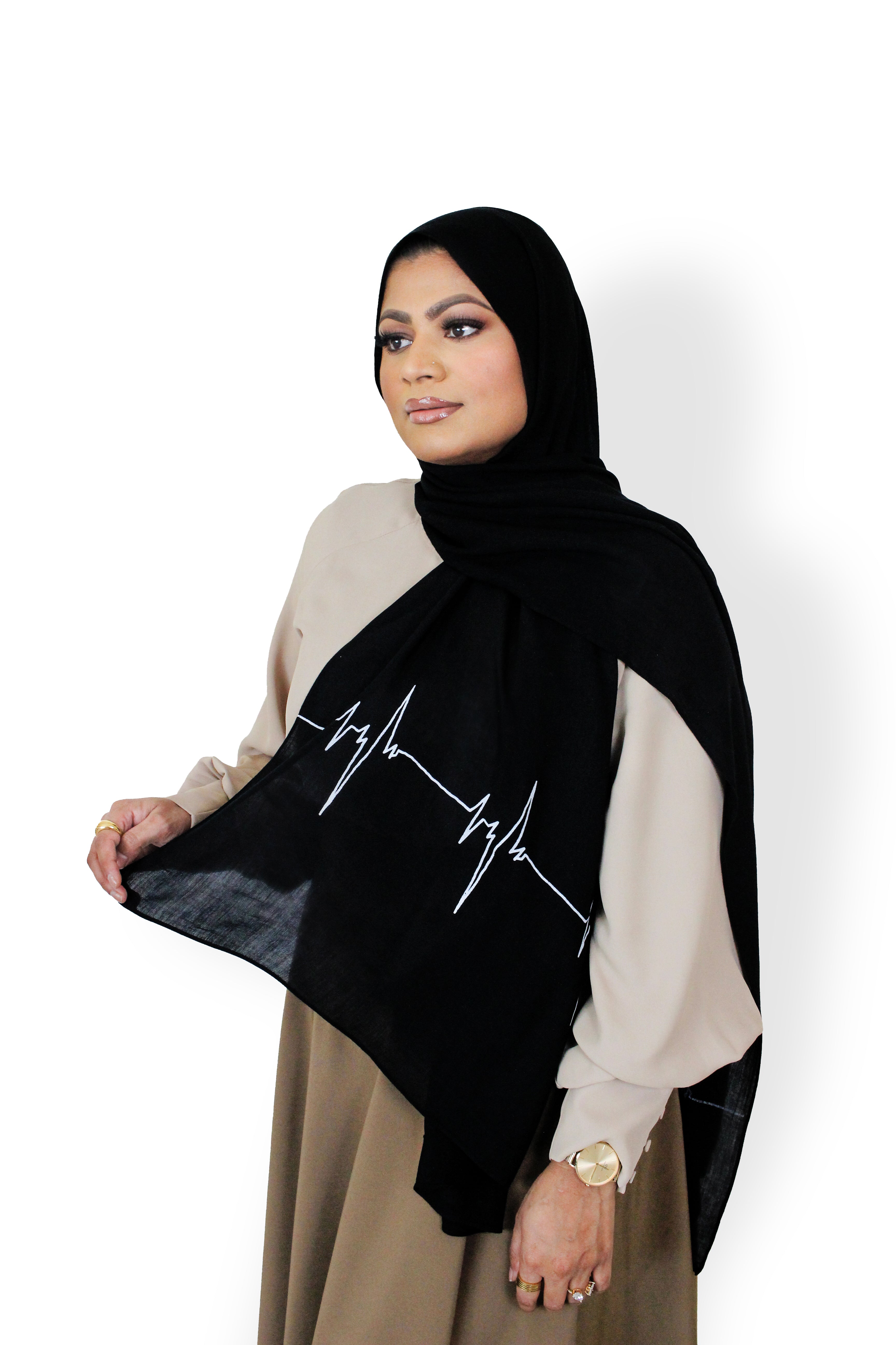 Heartbeat - Ink - Modal Hijab