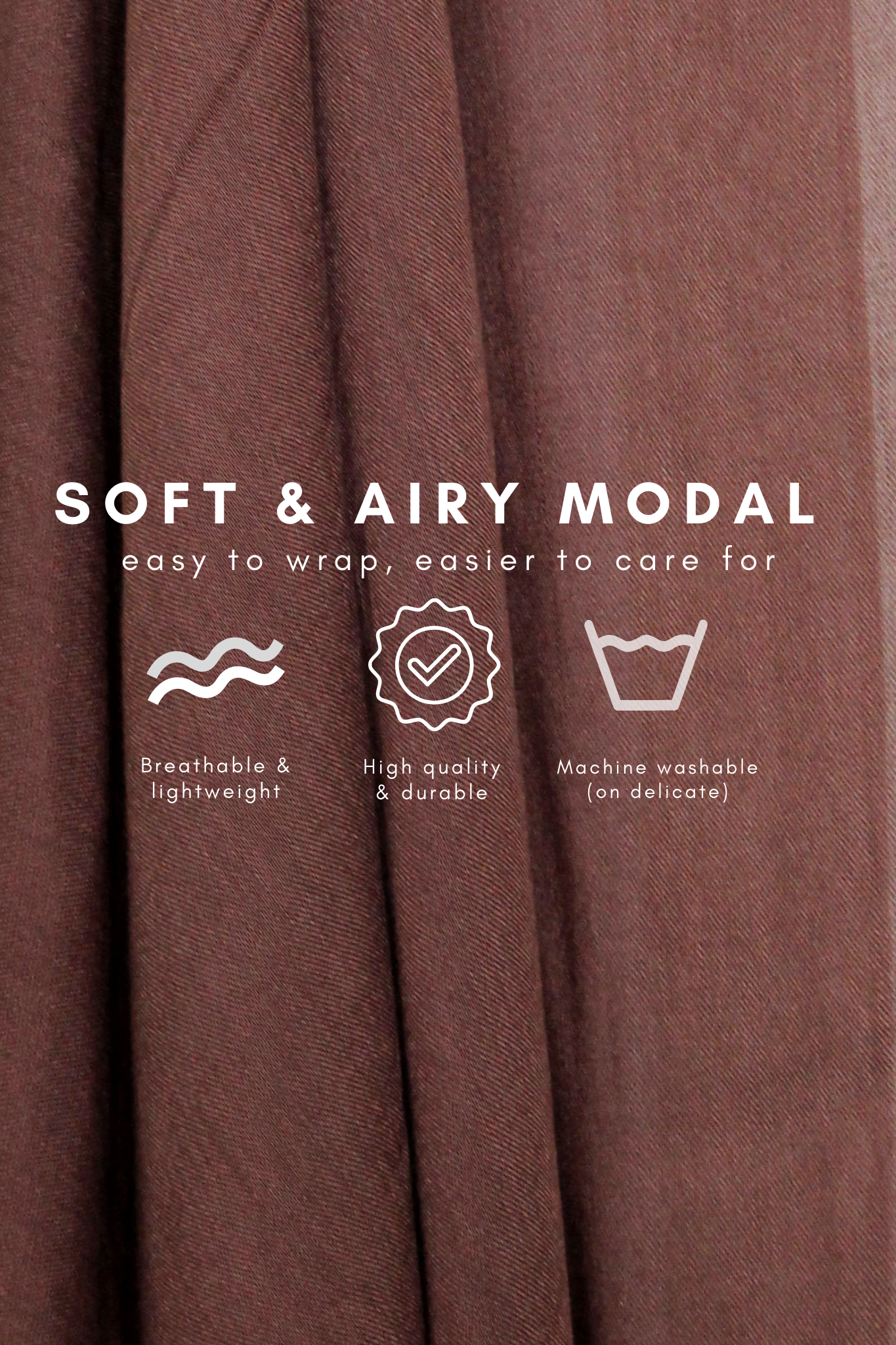 Mocha - Modal Plain Hijab
