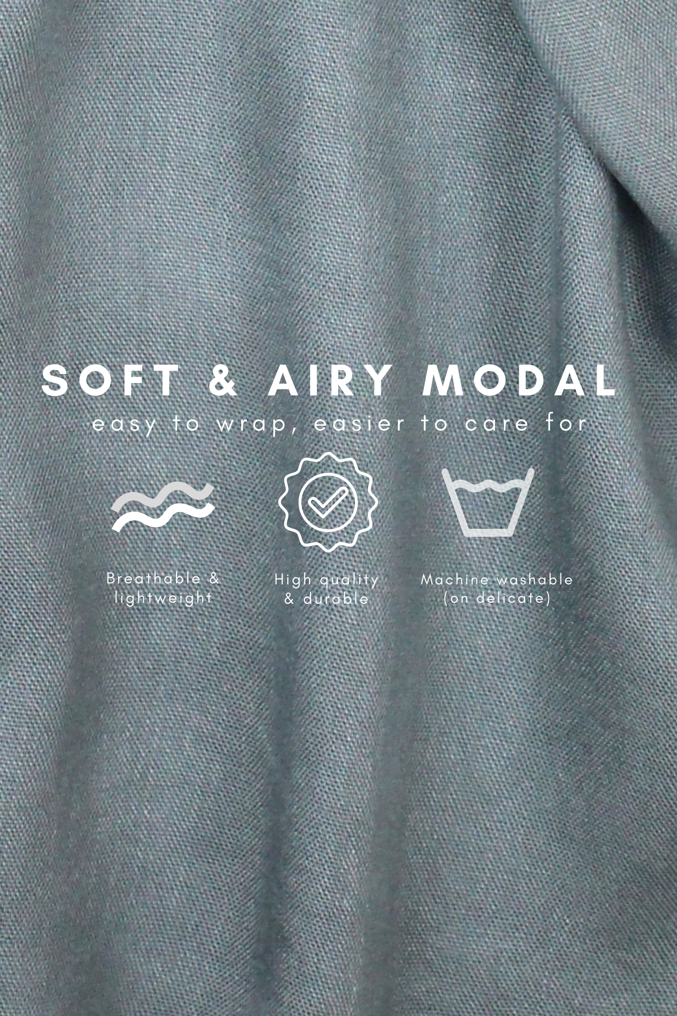 Slate Grey - Modal Plain Hijab