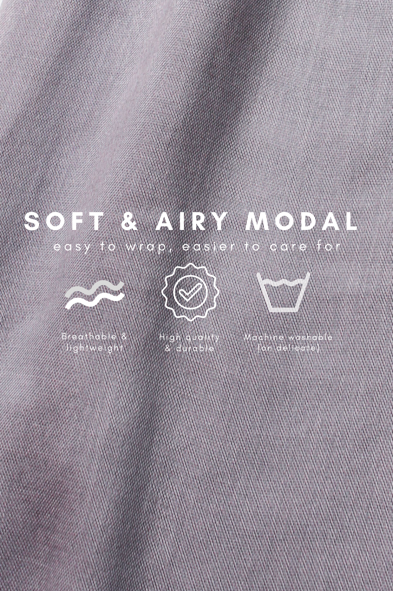 Smoke - Modal Plain Hijab