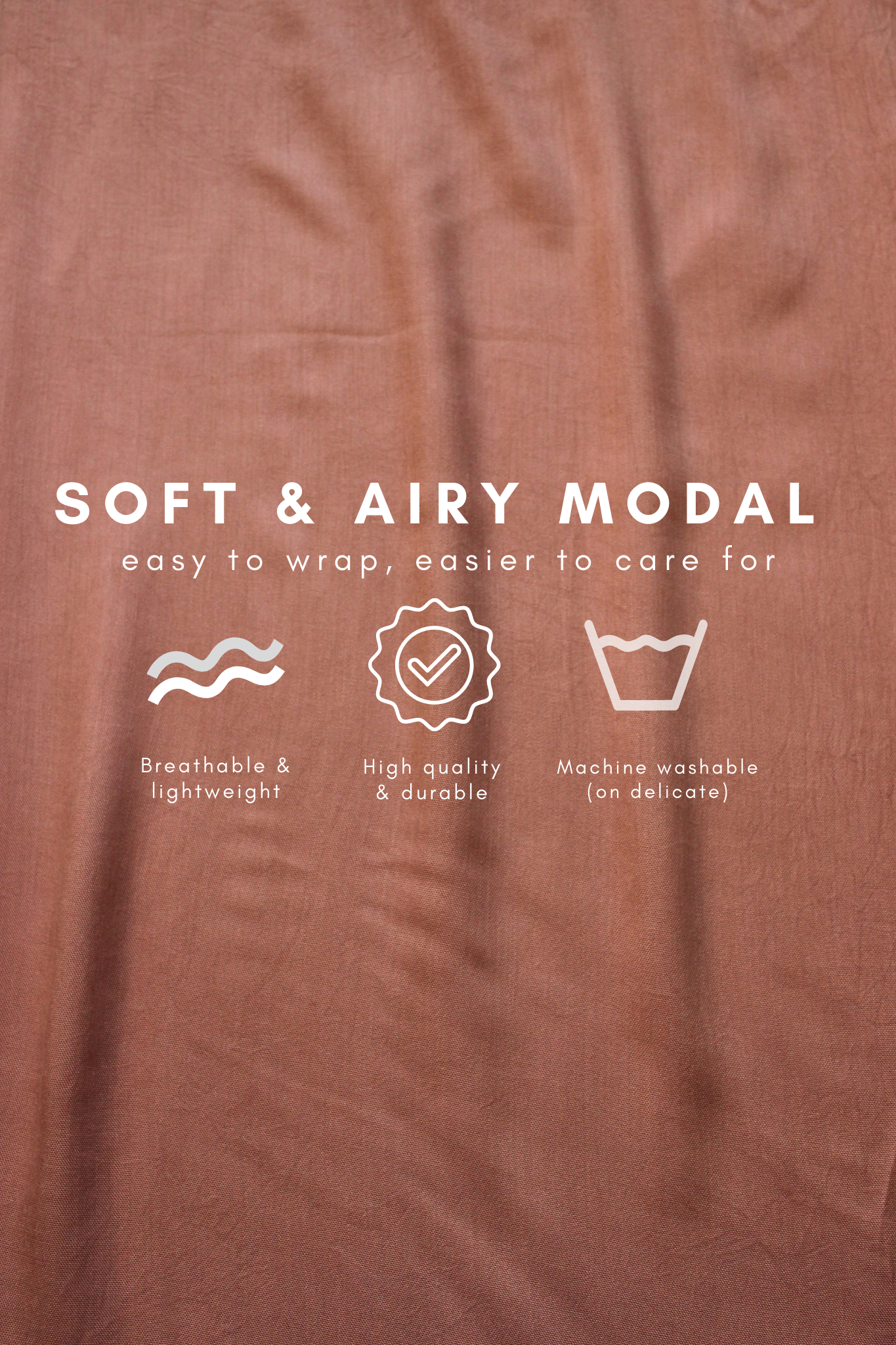 Heartbeat - Terracotta - Modal Hijab