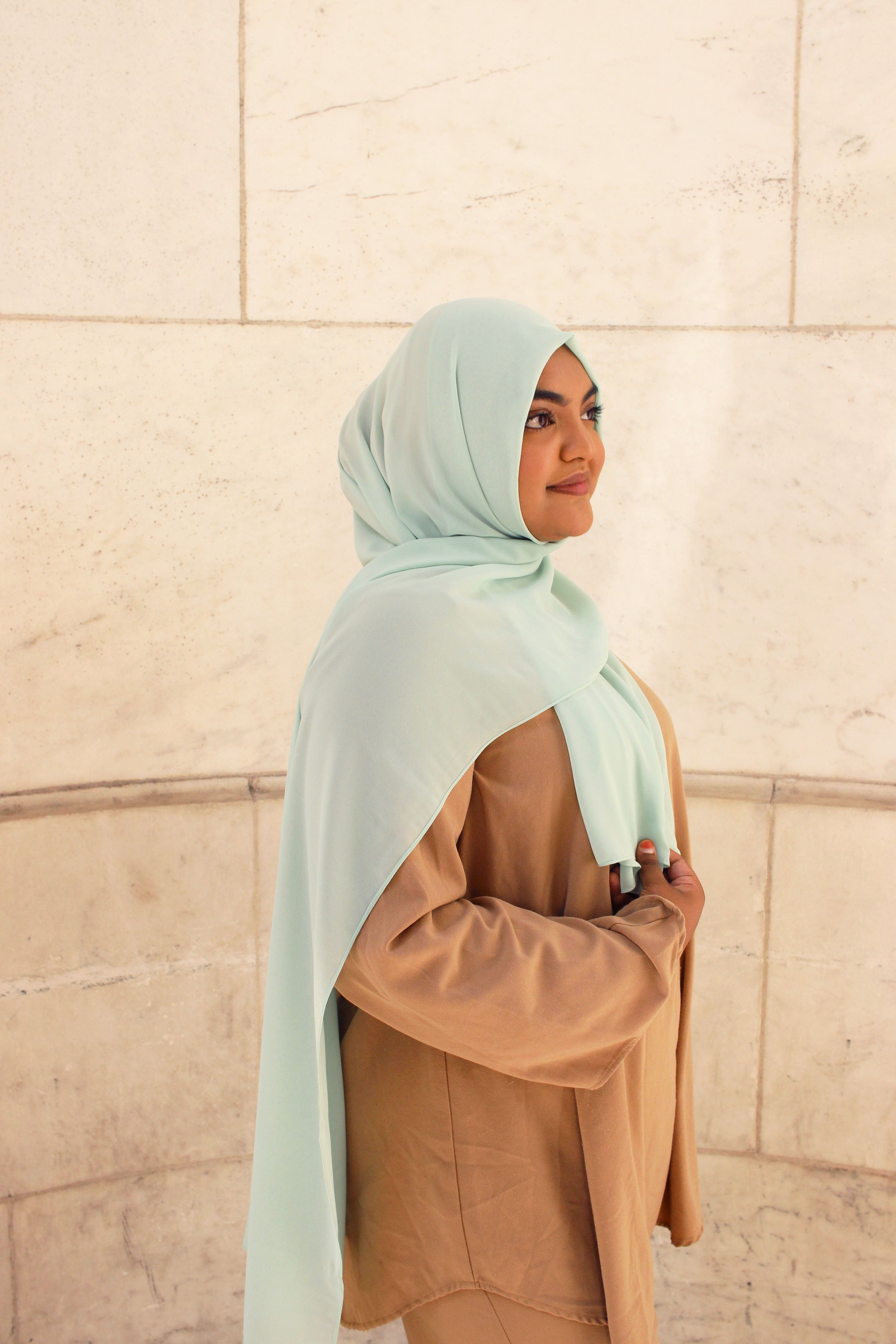 Mint - Chiffon Plain Hijab