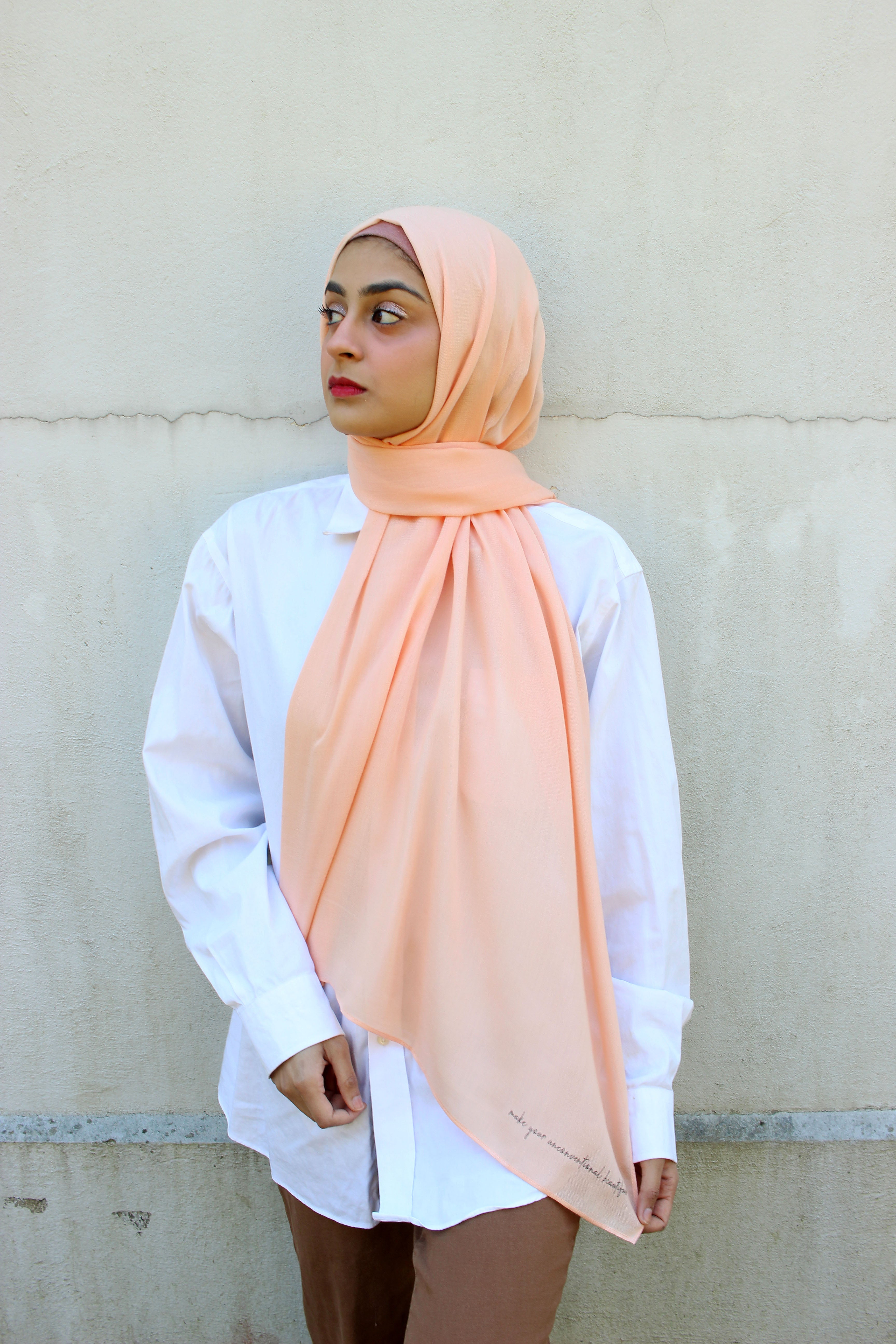 Make Your Unconventional Beautiful- Pink Salt - Modal Hijab