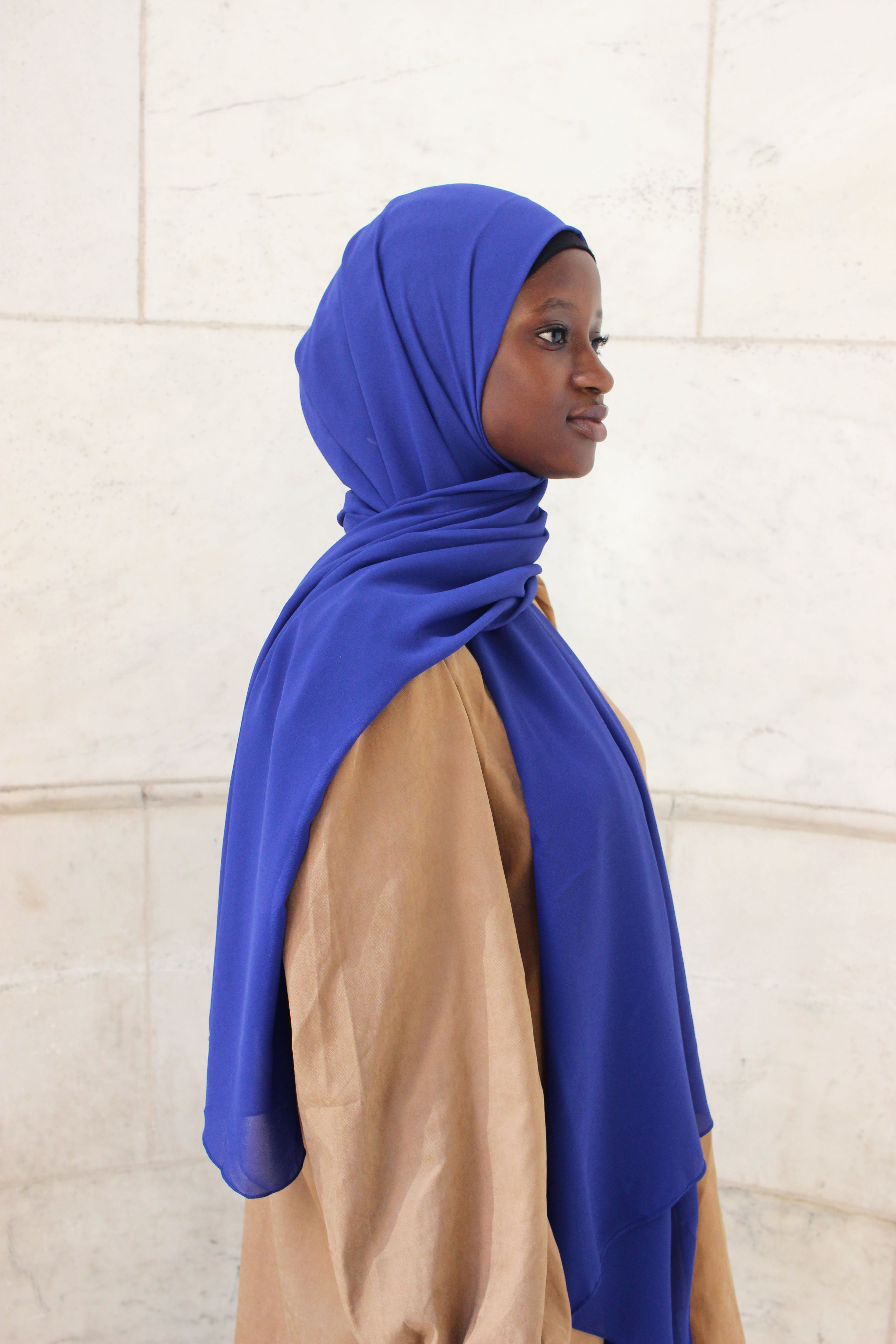 Starry Night - Chiffon Plain Hijab