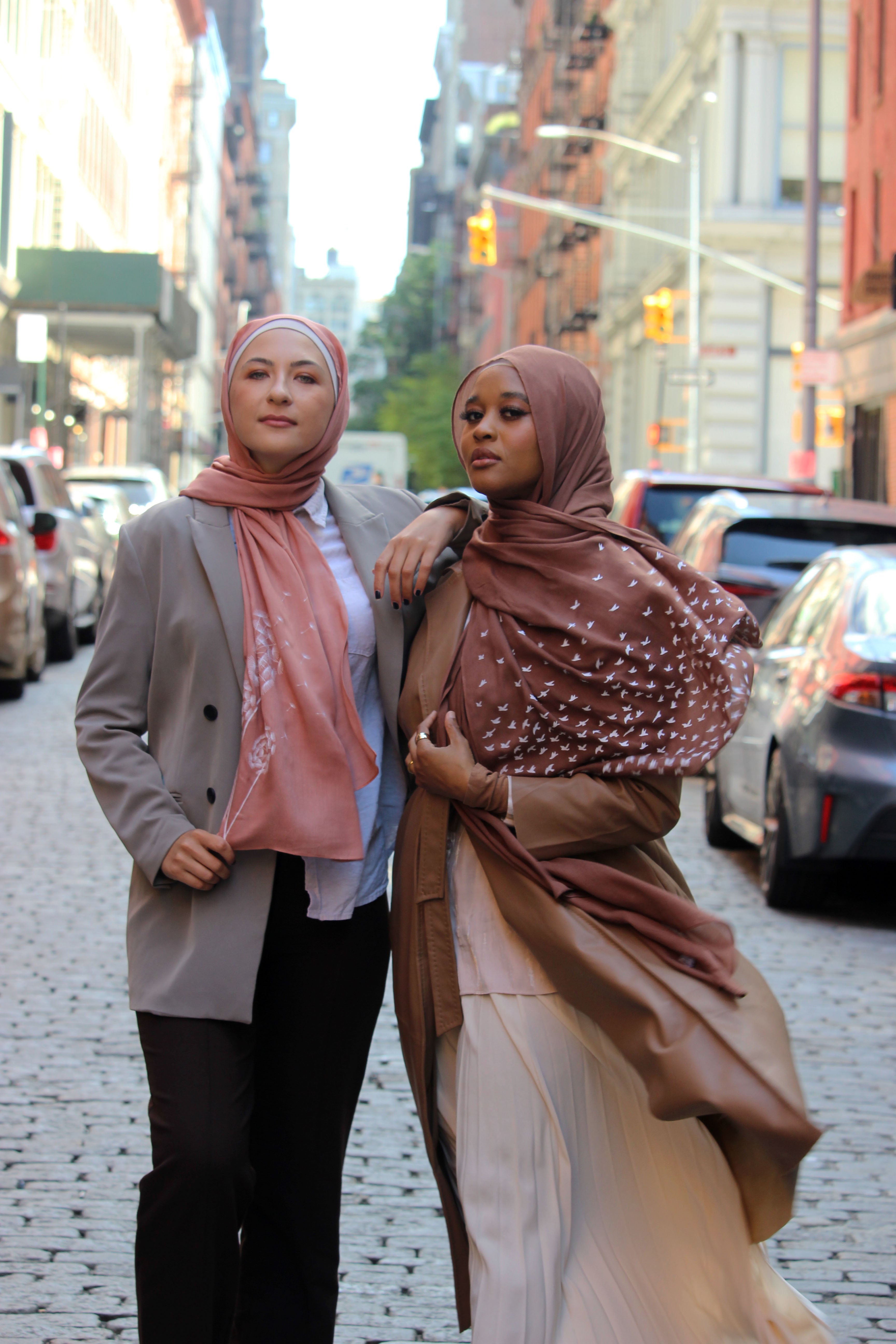 Birds- Mocha - Modal Hijab